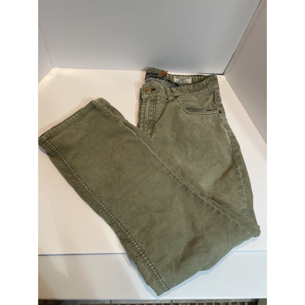 Taylor Vintage Jeans Men's 35x30 Straight Fit Stretch Tan Khaki Denim Pants